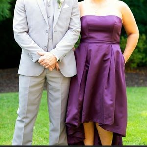 David’s Bridal Plum Bridesmaid Dress